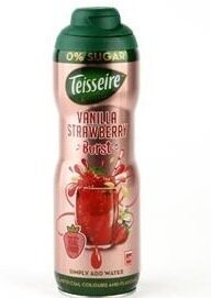 Sīrups TEISSEIRE Zemeņu vaniļas, bez cukura, 0.6l